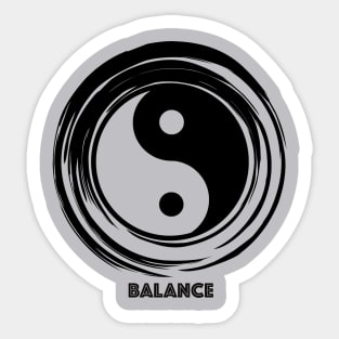 Yin & Yang Balance Sticker